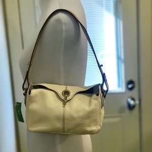 NWT Kate Spade Cream Leather Shoulder Bag